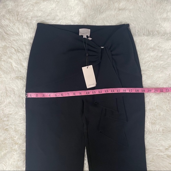 🚨SOLD🚨NWT Cinq a Sept Connor Cascade Pants - Black - Picture 12 of 14